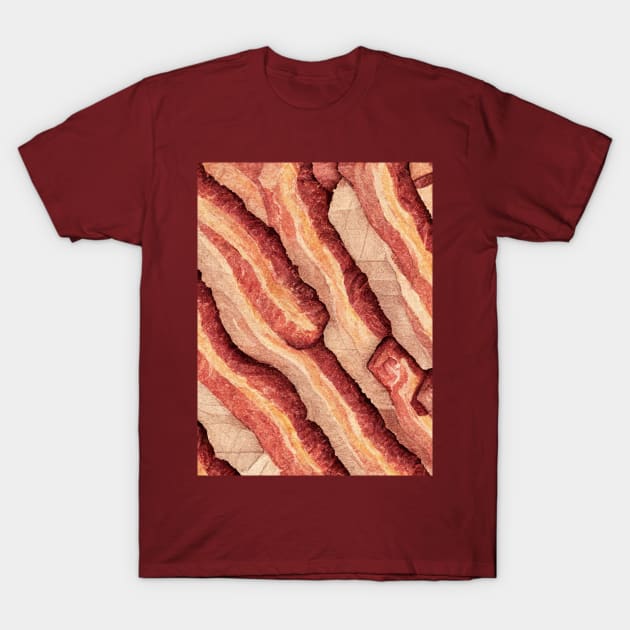 Isometric bacon art. T-Shirt by Bacon420